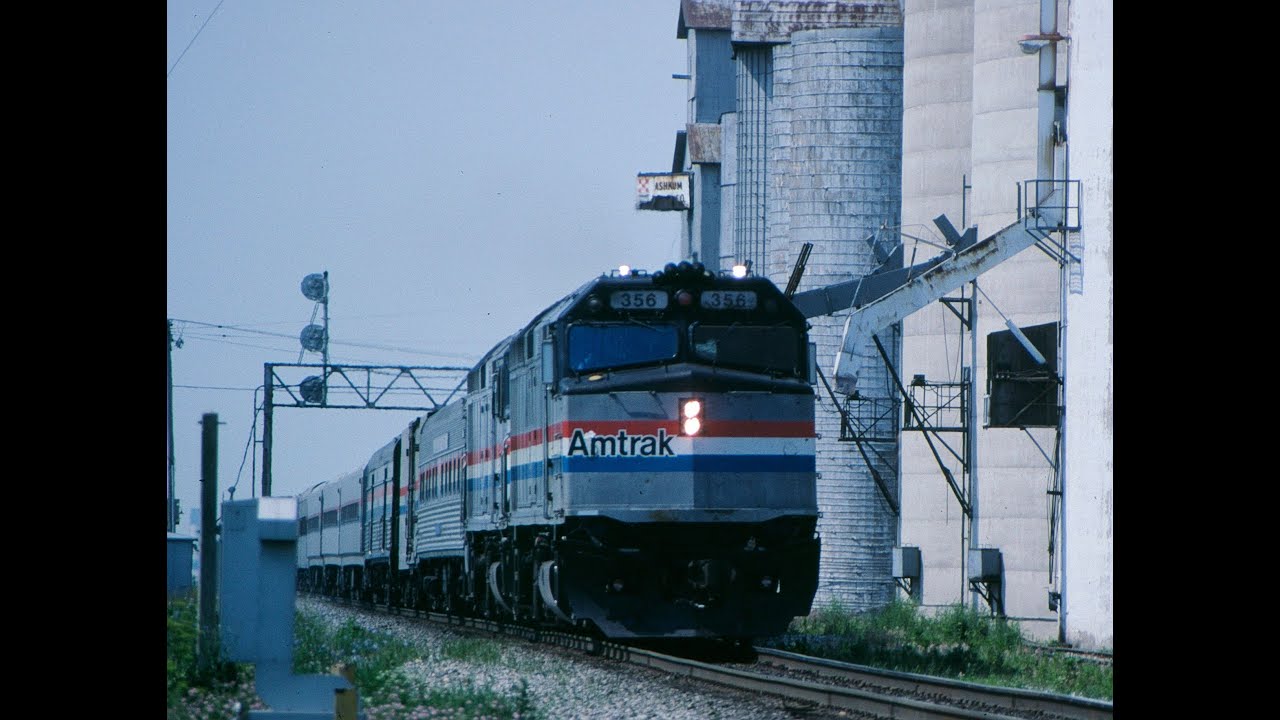 Ruff ride for Amtrak's City of New Orleans, bobbing up & down on the IC. 6/09/1991