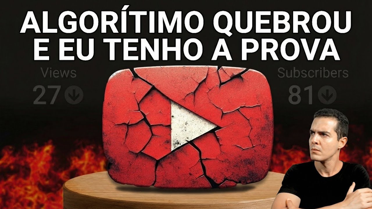 FIM DO YOUTUBE!  O YouTube está começando a quebrar!