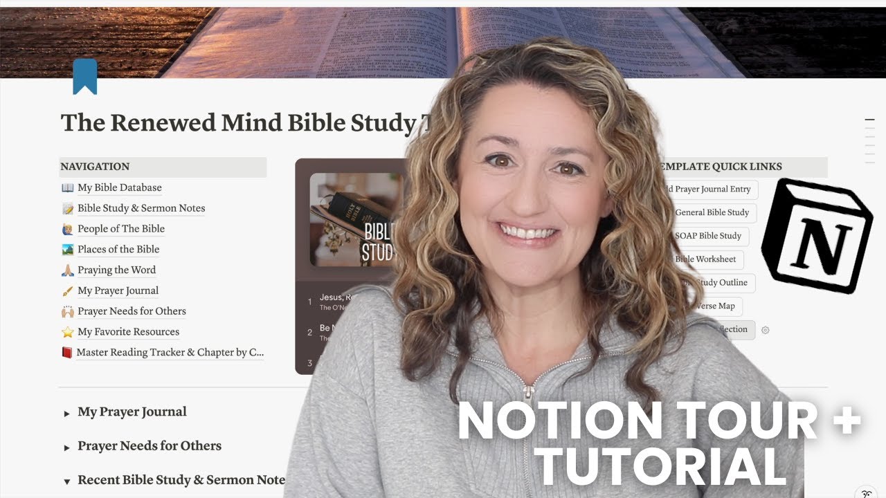 Notion Bible Study Tour + Template