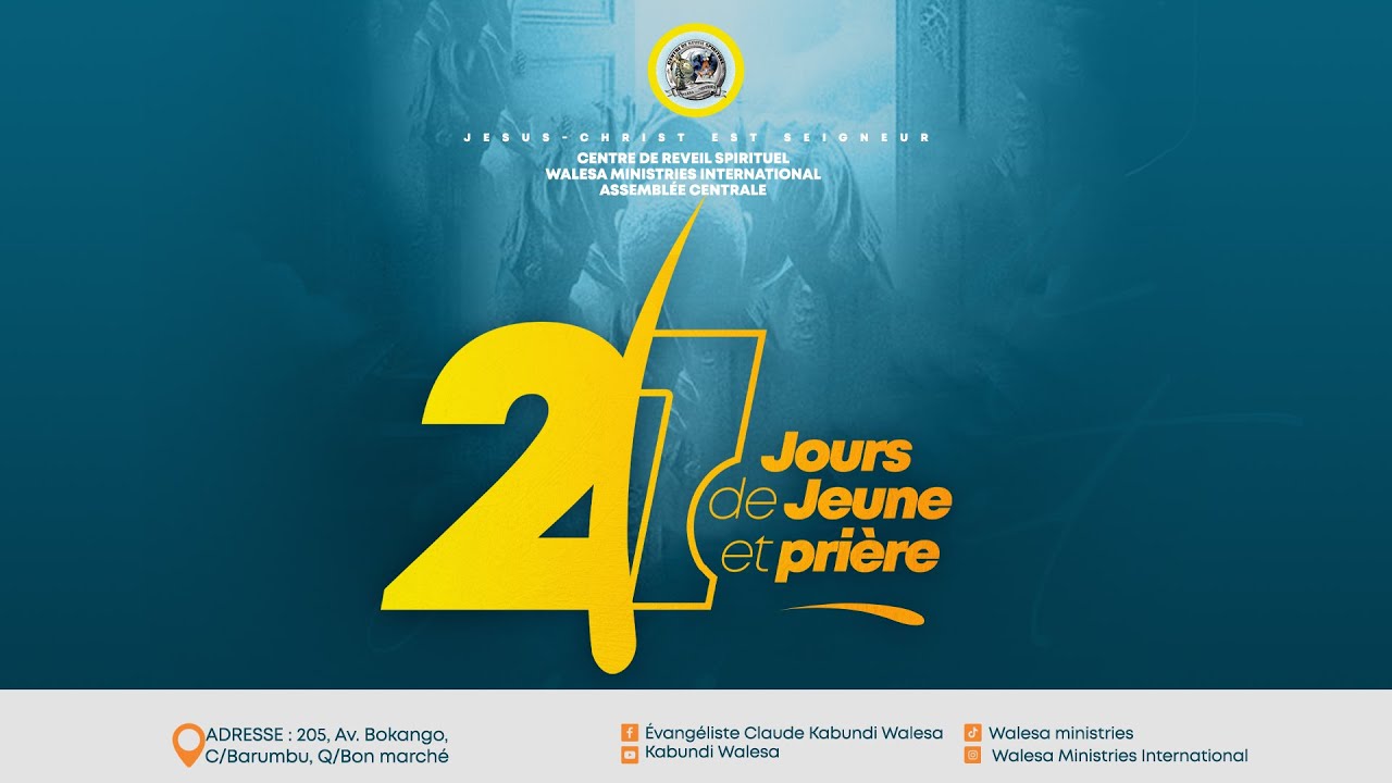 𝗗𝗶𝗿𝗲𝗰𝘁 : 𝟮𝟭 𝗝𝗢𝗨𝗥𝗦 𝗗𝗘 𝗝𝗘𝗨𝗡𝗘 𝗘𝗧 𝗣𝗥𝗜𝗘𝗥𝗘 𝗠𝗘𝗥𝗖𝗥𝗘𝗗𝗜 𝟬𝟴 𝗢𝗖𝗧𝗢𝗕𝗥𝗘 𝟮𝟬𝟮𝟱 ( 𝗘𝘃. 𝗖𝗟𝗔𝗨𝗗𝗘 𝗞𝗔𝗕𝗨𝗡𝗗𝗜 𝗪𝗔𝗟𝗘𝗦𝗔 )