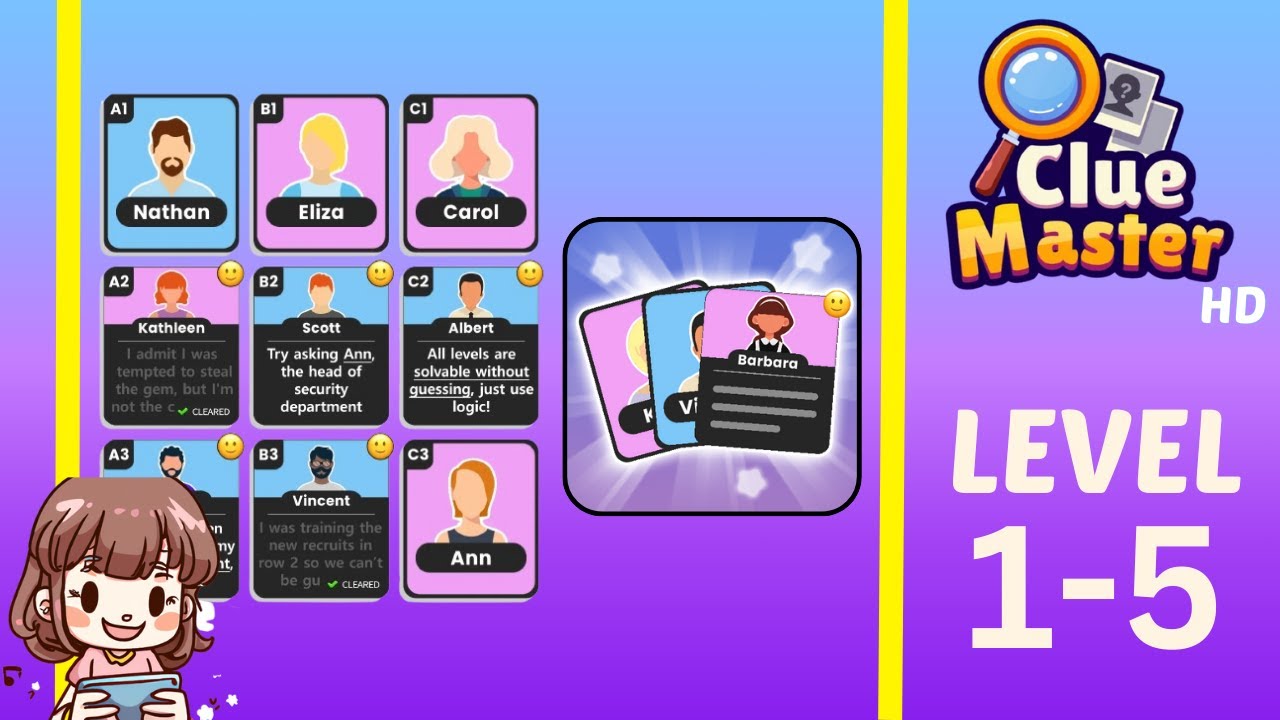 Clue Master Level 1-5 Solution Walkthrough