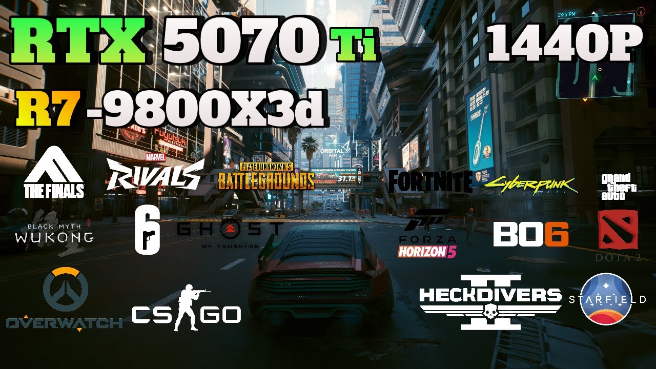 RTX 5070 Ti 16 Games Tested at 1440p | DLSS 4 + Ray Tracing Test!