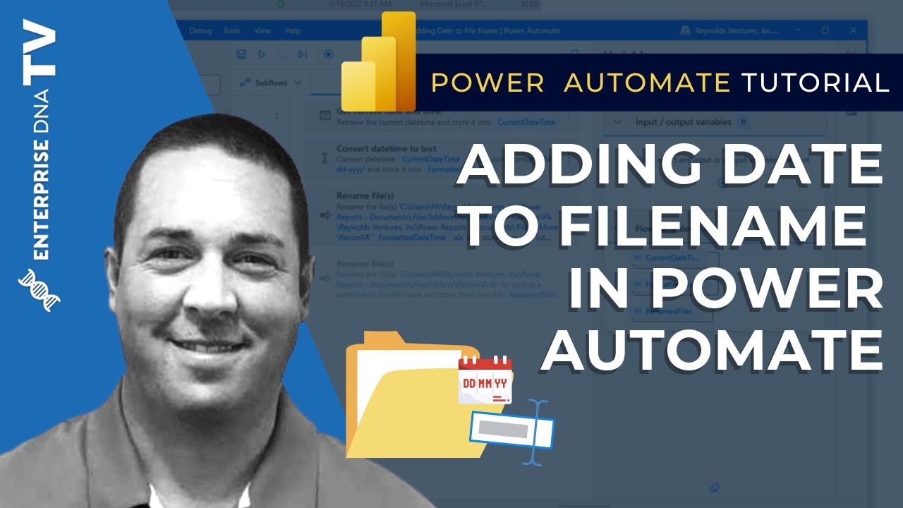 How To Add Date To Filename In Power Automate Desktop