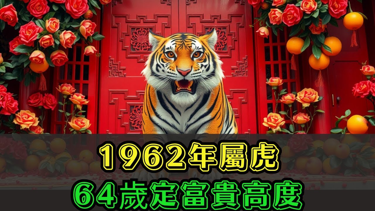 前半生失去的，老天早已記帳！1962年屬虎人，64歲這一年決定你後半生的富貴高度#屬虎運勢 #命運清算 #晚年大富 #生肖虎