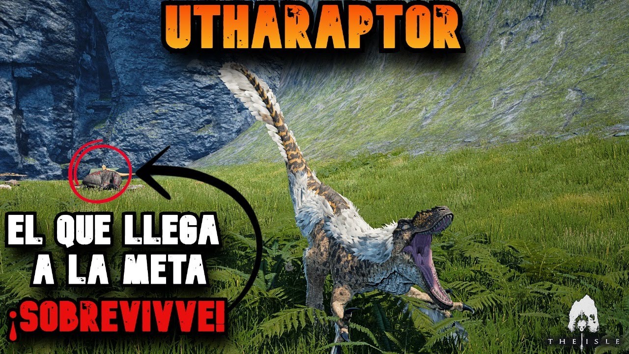 UTHARAPTOR 🦖 LA CARRERA DE MU3RT3 MAS COMPLICADA QUE HE TENIDO EN THE ISLE 😭