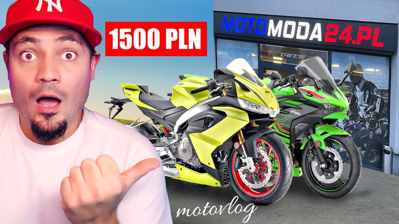 🏍️ MOTOVLOG : KUPUJEMY CIUCHY NA MOTO ZA 1500 PLN! *tanio* | Juniorsky Vlog