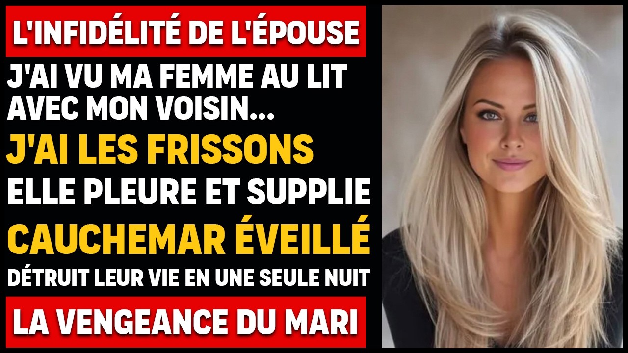 Je suis rentré plus tôt que prévu et j'ai vu ma femme au lit avec mon voisin. Elle a tout perdu.
