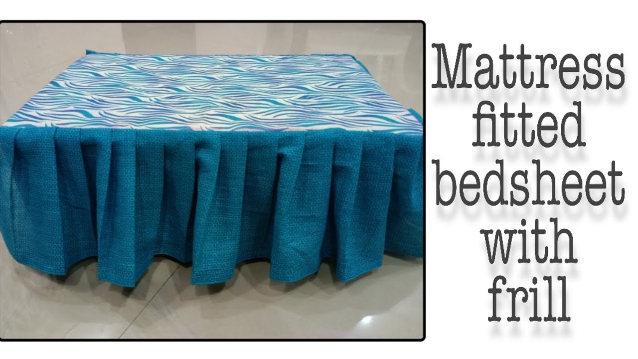 How to sew a fitted bedsheet !! Making frill bed sheet !! #Cashcreation