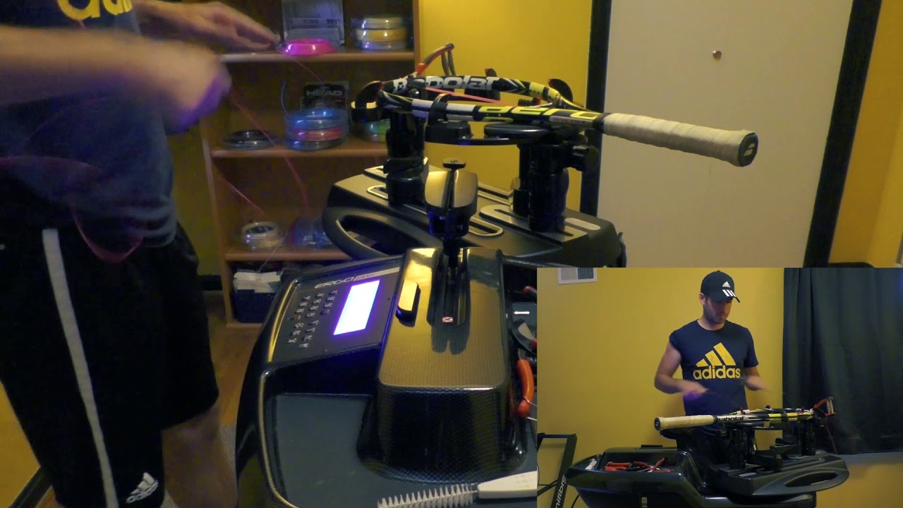 Stringing on a Constant Pull Machine (Tecnifibre Ergo Pro ATP)