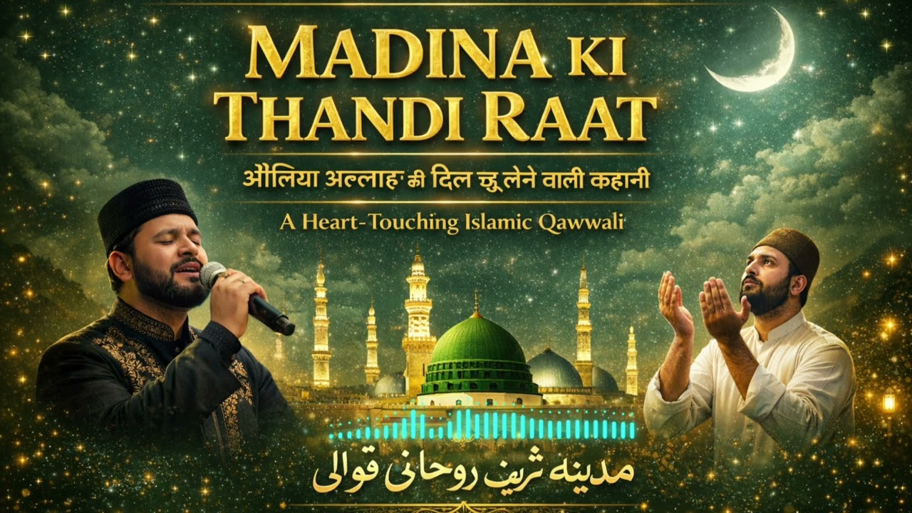 🕌 Madina Ki Thandi Raat | Dil Ko Rula Dene Wali Islamic Qawwali 🎤#MadinaSharif #Islamic # kawali❤️❤️