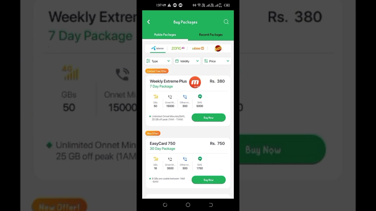 Easypaisa app st mobile load and mobile bundle kaisy lgwaty hai