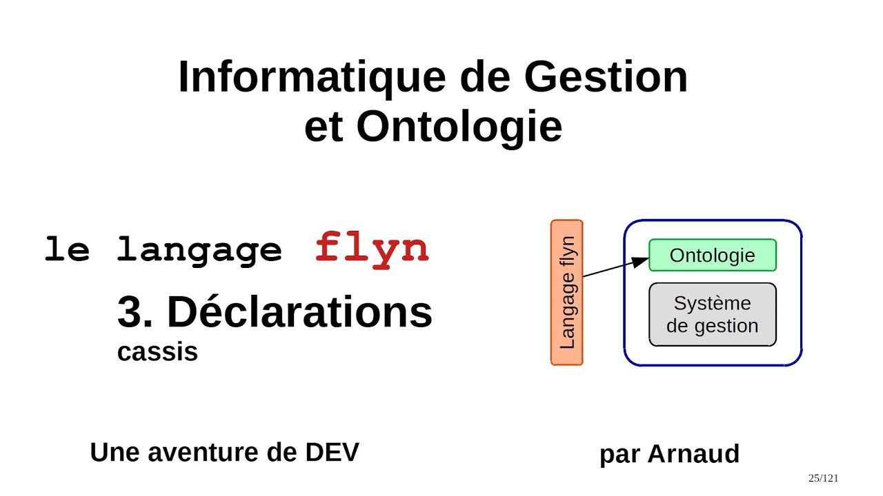 Genaitrix / Langage flyn - 3.Déclarations cassis