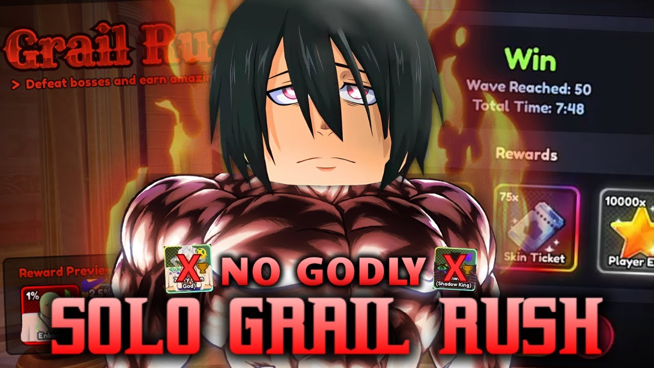 SOLO GRAIL RUSH with NO GODLY | Anime Last Stand