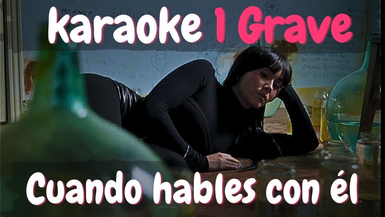 Cuando hables con él - Aitana | Karaoke (1 Tono Más Grave)