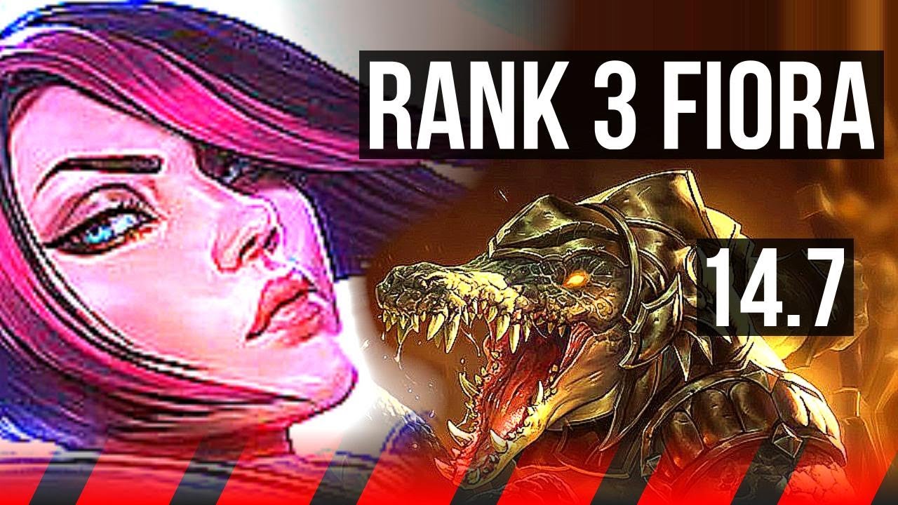 FIORA vs RENEKTON (TOP) | Rank 3 Fiora, 7 solo kills, Legendary | JP Grandmaster | 14.7