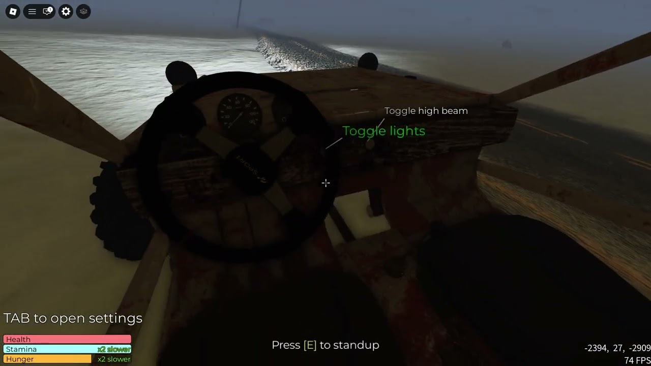 Buggy test with cement