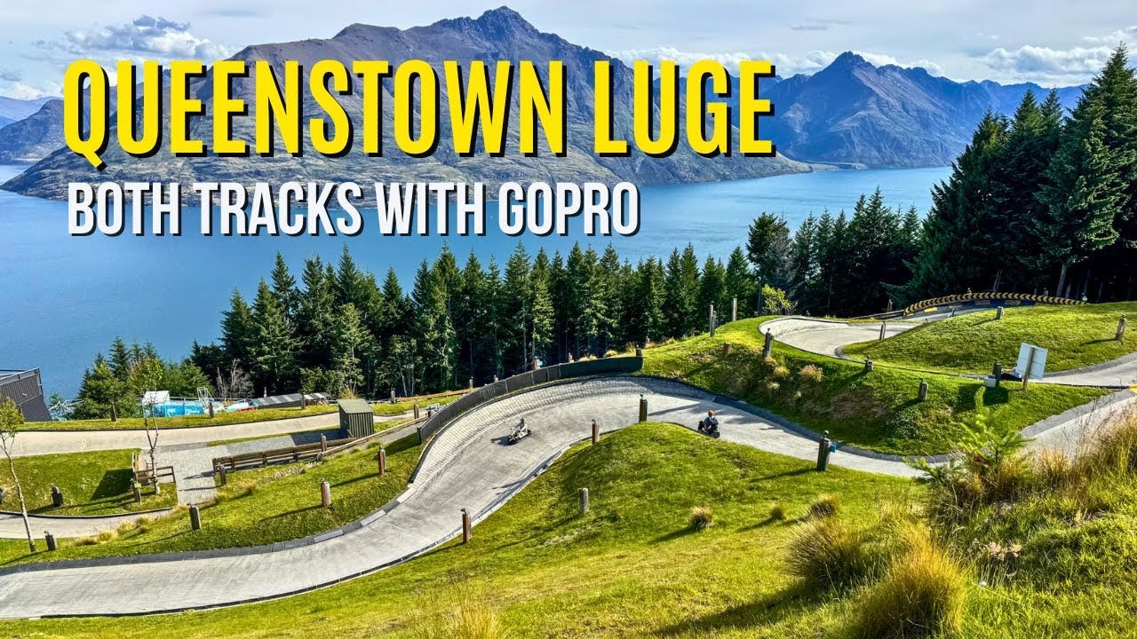 Санная трасса Skyline Queenstown Luge, Новая Зеландия - 2 трассы с GoPro.