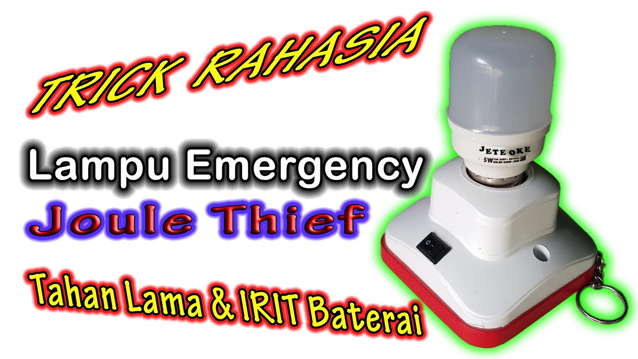 Joule Thief 3.7V to 220V - Bikin Lampu Emergency Irit Baterai - JT Irit arus