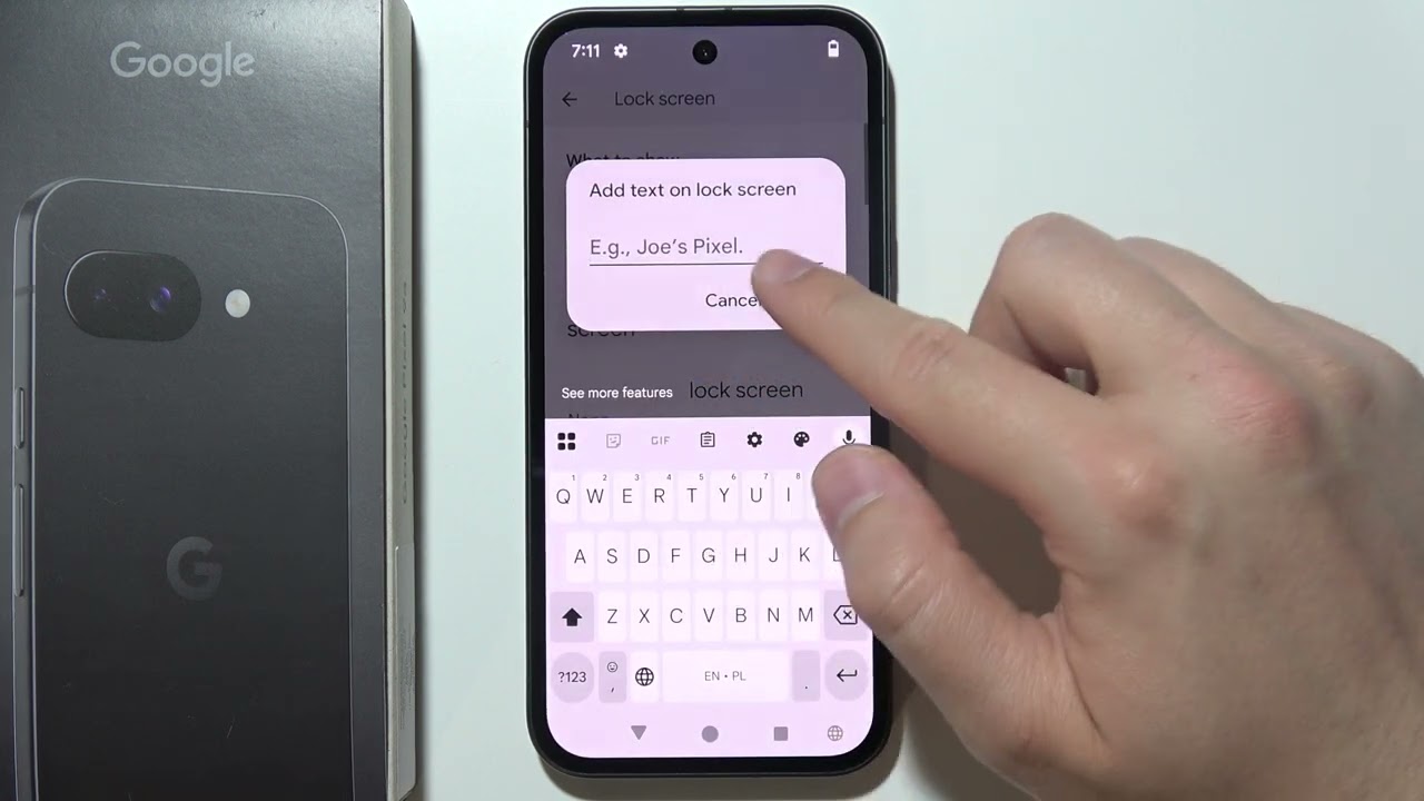 Pixel 9a: How to Add Custom Text to Lock Screen