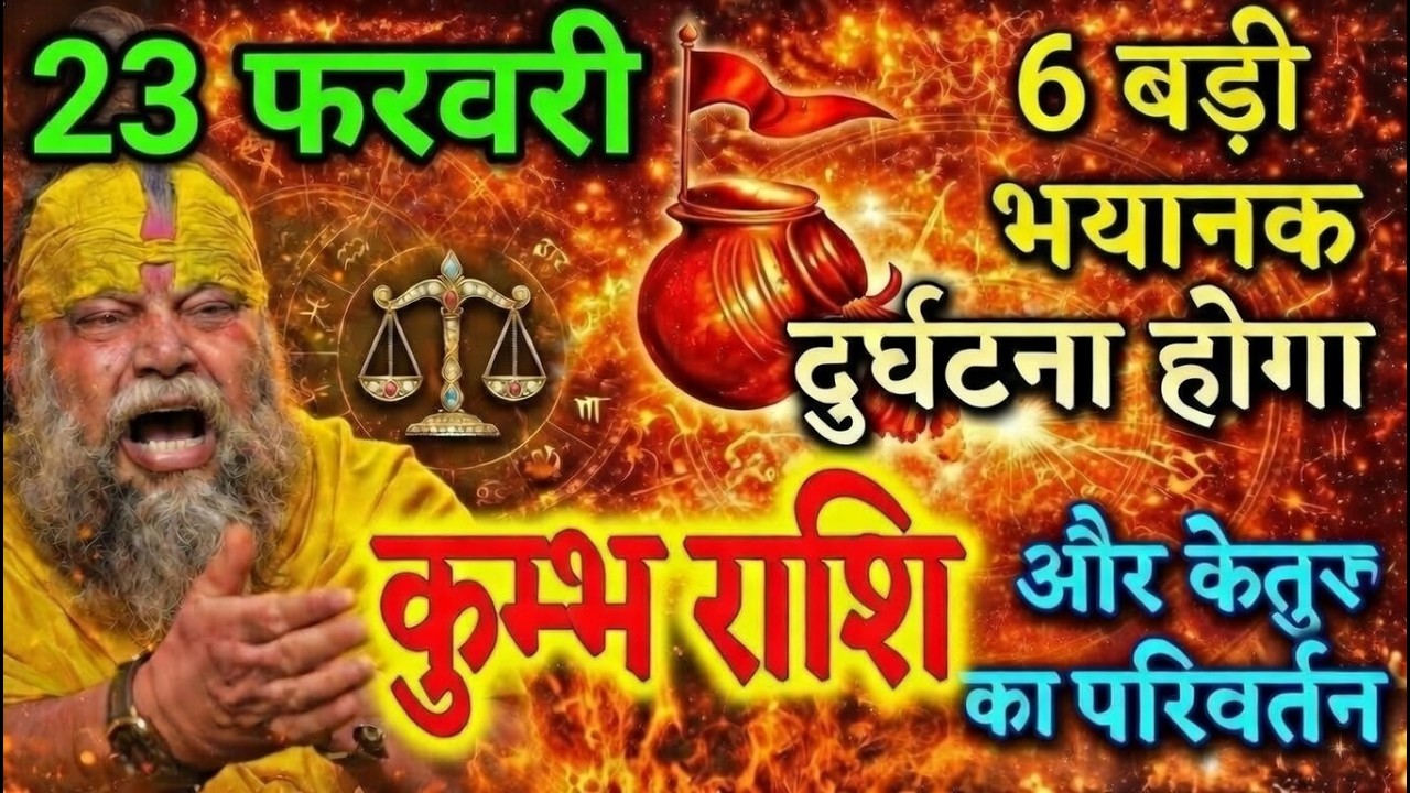 कुम्भ राशि ALERT! 🚨 21 फरवरी राहु-केतु का महापरिवर्तन 😱 6 बड़ी घटनाएँ तय – बचना है तो अभी जान लें!