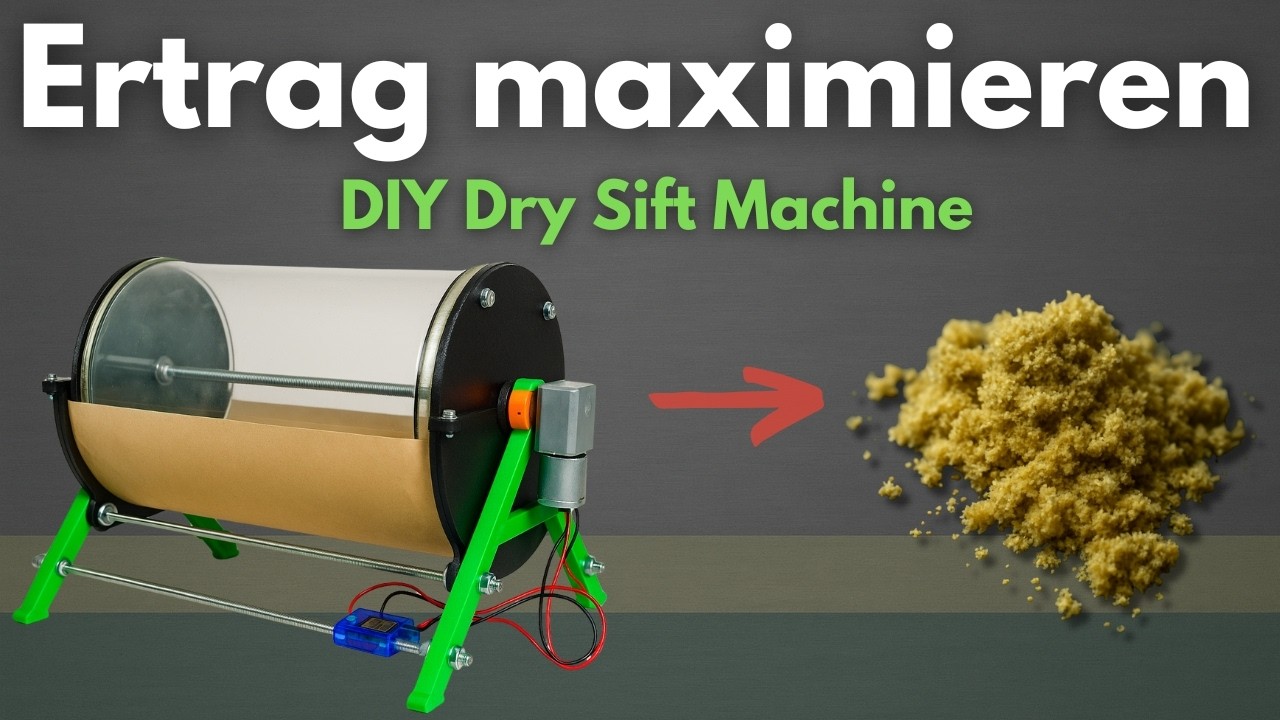 Dry Sift Pollenmaschine selber bauen – Mehr Ertrag aus deiner Ernte (DIY H@sh)