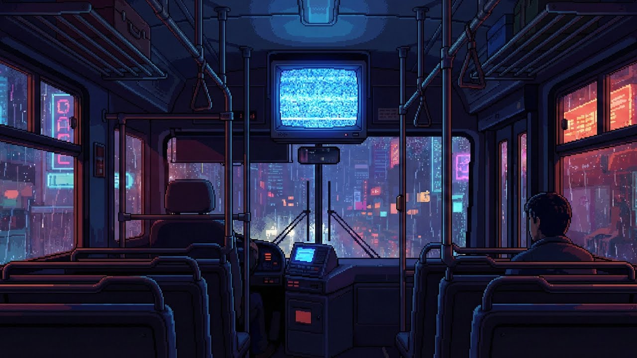 night bus ride 🚌 going nowhere fast [travel lofi / night vibes]