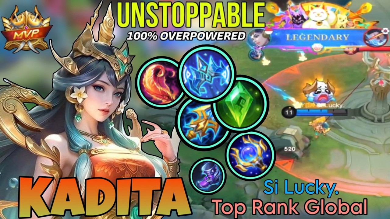 Legendary Kadita Perfect Gameplay - Top Global Kadita by Si Lucky. - Mobile Legends