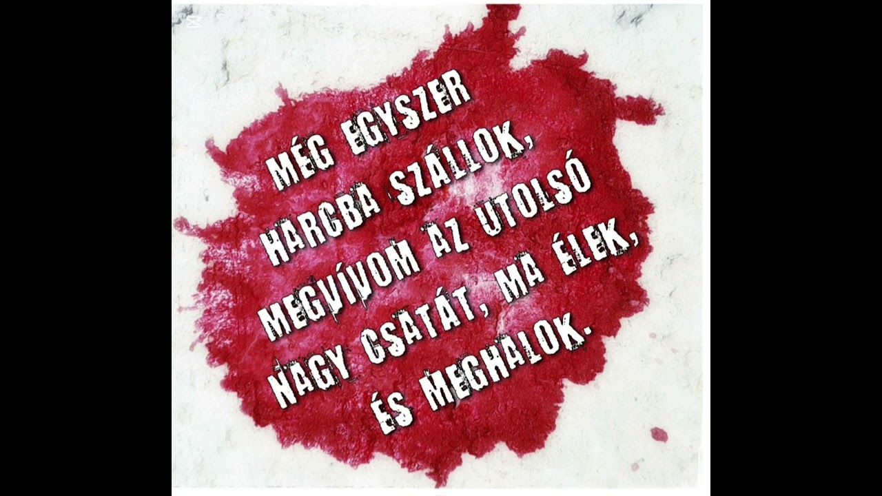 Ma élek-Ma halok(AI-saját dal)
