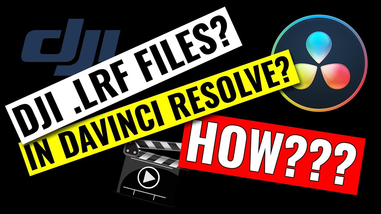 HOW TO: DJI .lrf files and Davinci Resolve (FAST!)