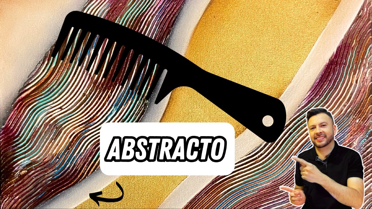 Pintura Acrílica con Técnica de Peine -  2025 ( TUTORIAL )