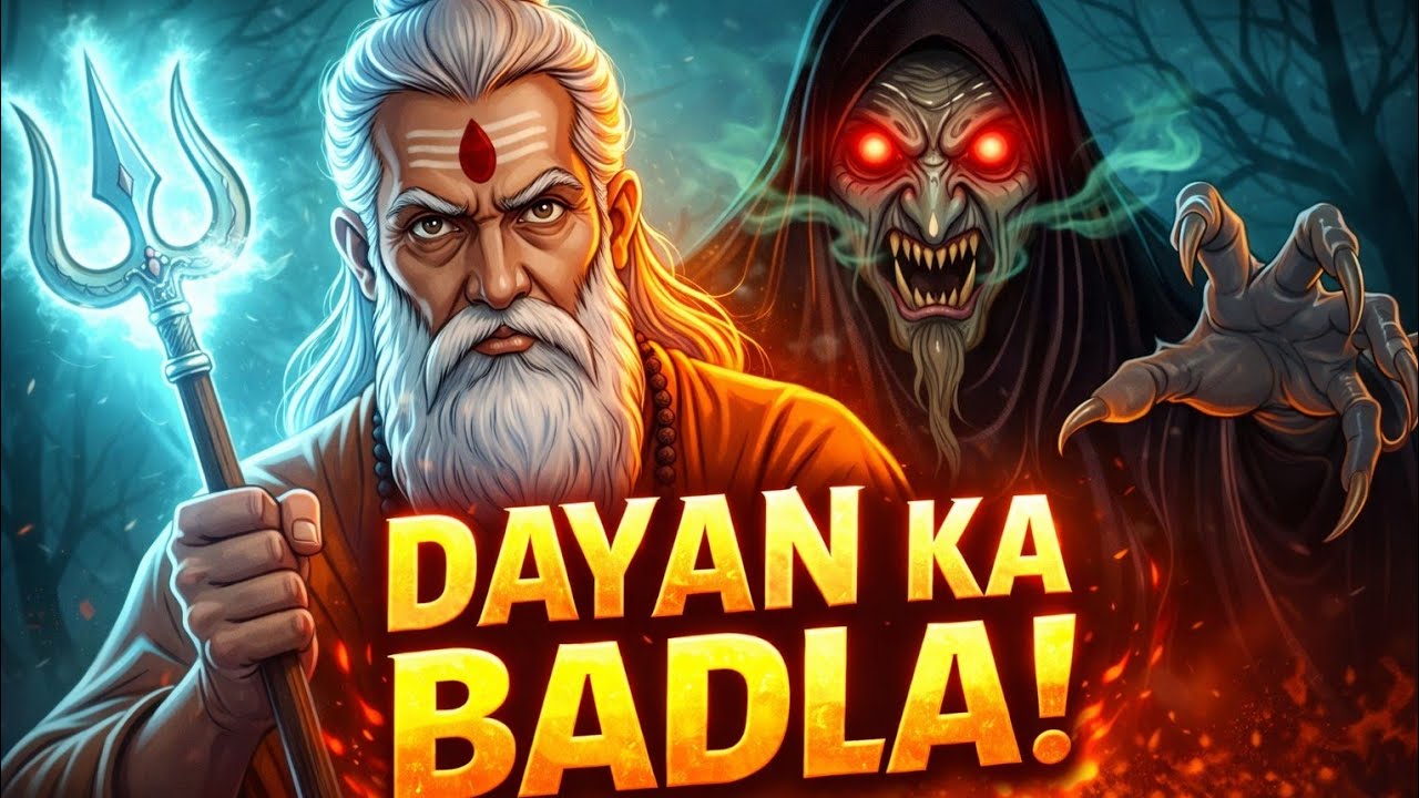 Dayan ka badla aur sadhu ka antim krodh yaatna #cartoon #moralstories 