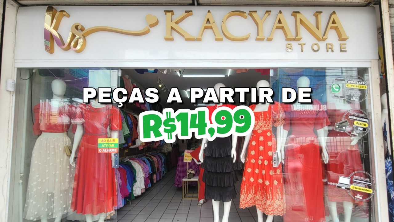 Preço de Vestidos Femininos na Feira da Sulanca Caruaru Pernambuco | Vestidos e Blusas em Promoção