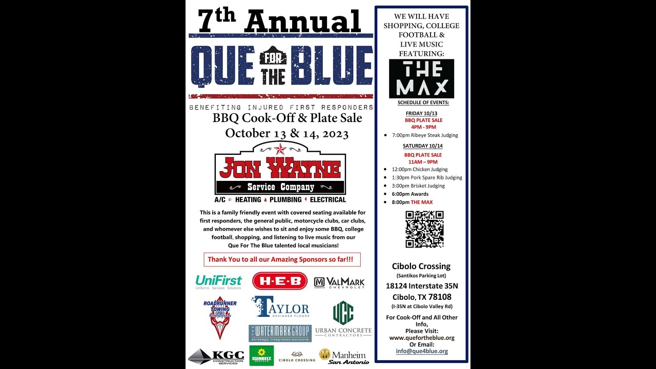 7th Annual Que For The Blue BBQ Cook-Off