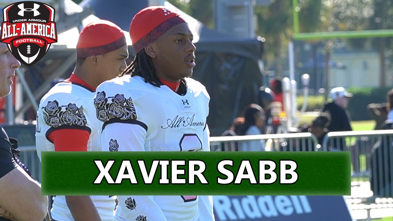 Glassboro (NJ) 2027 ATH Xavier Sabb at Under Armour All-America Practice