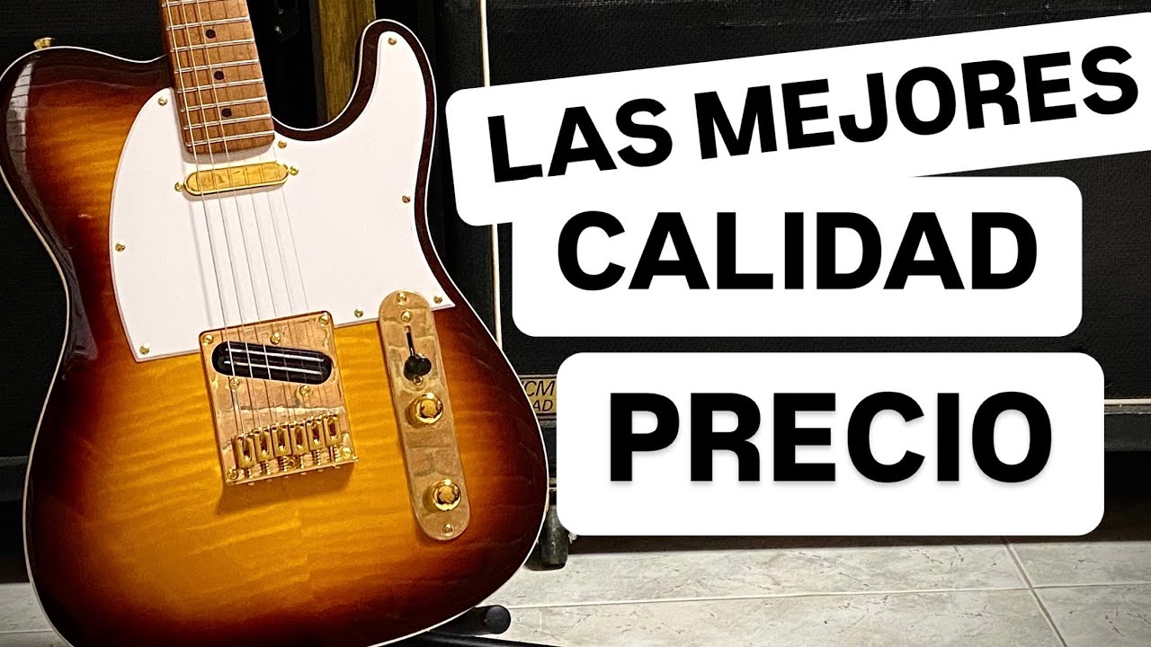 ⚠️ ¡5 guitarras ECONOMICAS y BRUTALES! 😍 Las MEJORES telecaster  🎸 BUENA calidad precio ⚠️