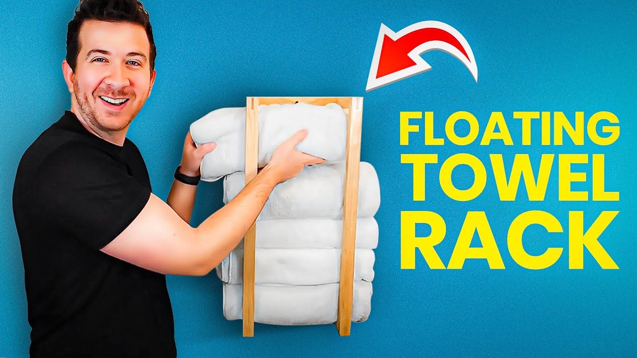 Floating Towel Rack Build | Woodworking Projects