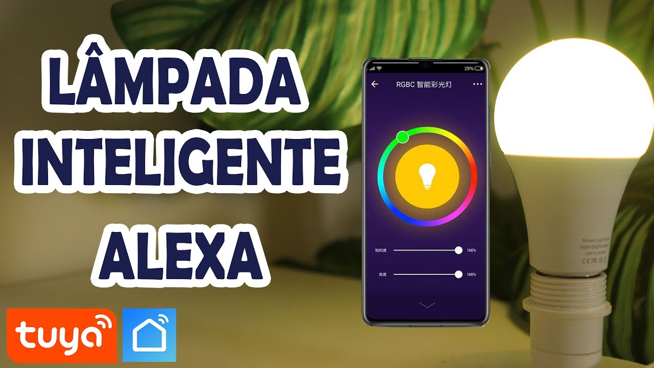 Lâmpada Inteligente Wifi funciona com Alexa - RGB CW de 18w - Tuya