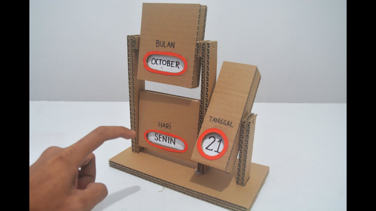 KEREN !KALENDER JUNGKIR BALIK DARI KARDUS-KALIAN BISA BIKIN DI RUMAH