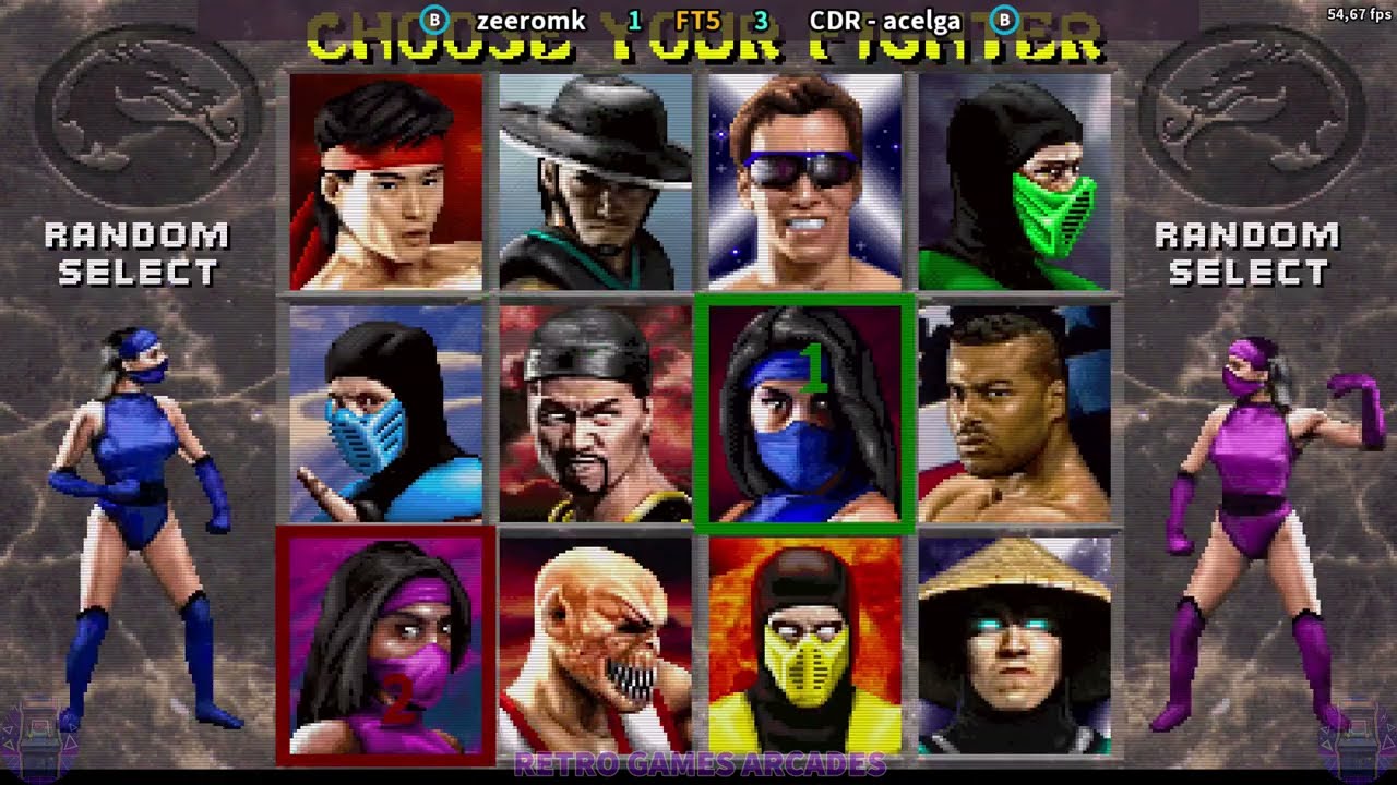Mortal Kombat 2 zeeromk VS CDR - acelga FT5 (FIGHTCADE)