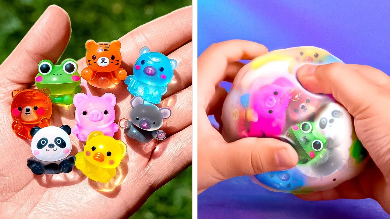 GIOCATTOLI FIDGET ARCOBALENO FAI DA TE: PORTA COLORE AI TUOI GIOCHI! 🌈🎉