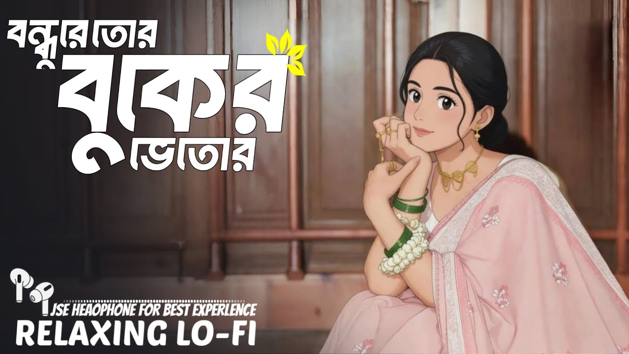 Bndhure Tor Buker Bhetor┇বন্ধুরে তোর বুকের ভেতোর┇Bangla Lo-fi Song┇Relaxing Lo-fi 