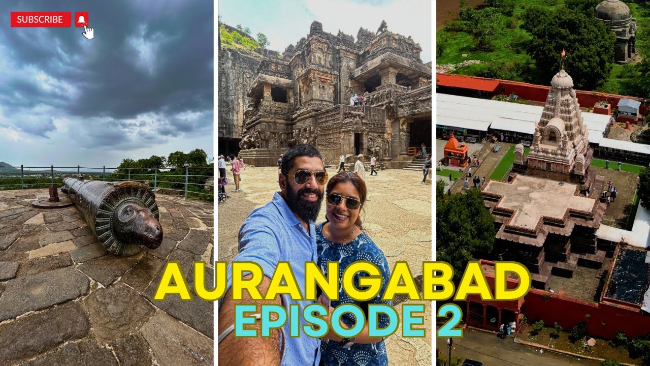 Aurangabad Travel Vlog | Ellora Caves, Daulatabad Fort Grishneshwar Jyotirlinga Bhadra Maruti Temple