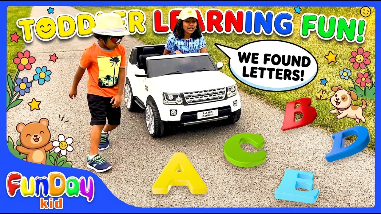 Mini ABC Letter MAT | ABC Song | Pretend Play Finding Letters with Urvi and Apu - FunDay Kid