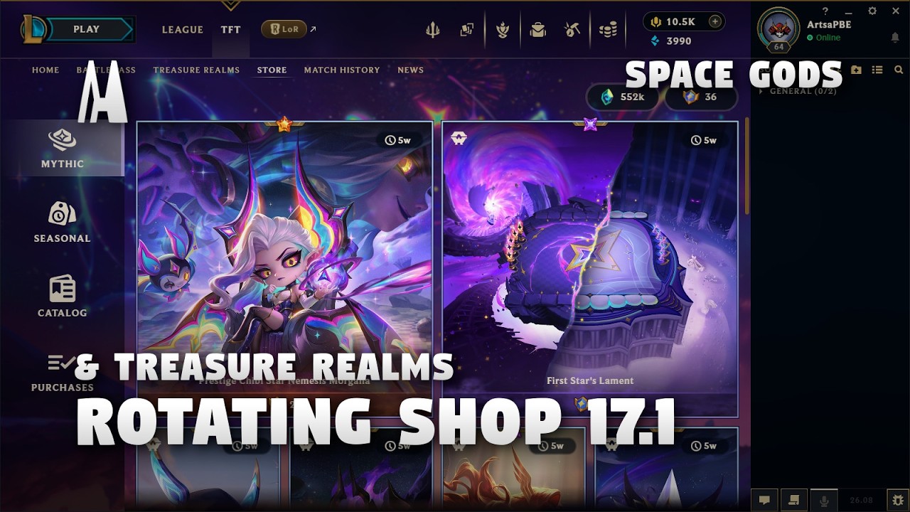 NEW ROTATING SHOP & TREASURE REALMS | TFT 17.1