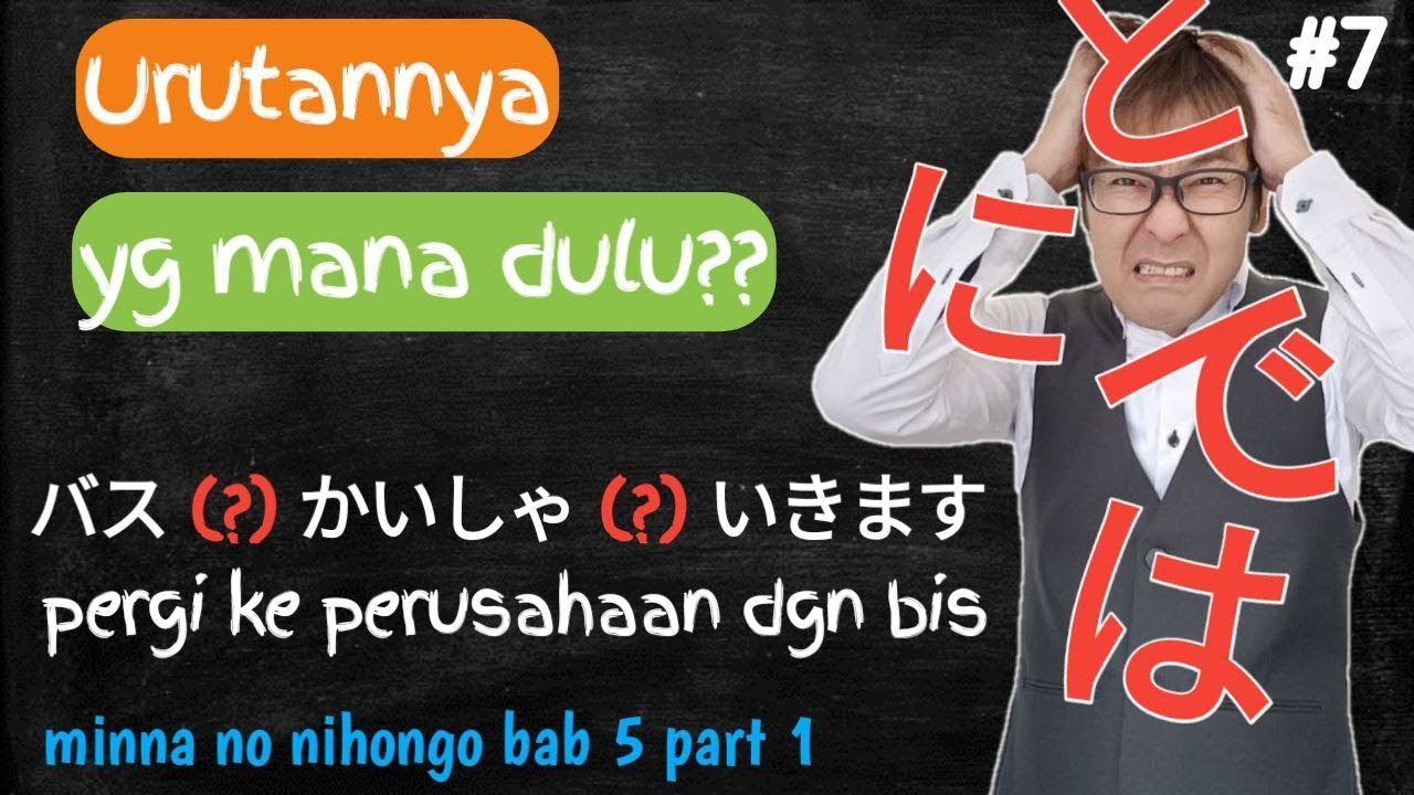 Belajar Bahasa Jepang – Bab 5 Minna no Nihongo – Part 1
