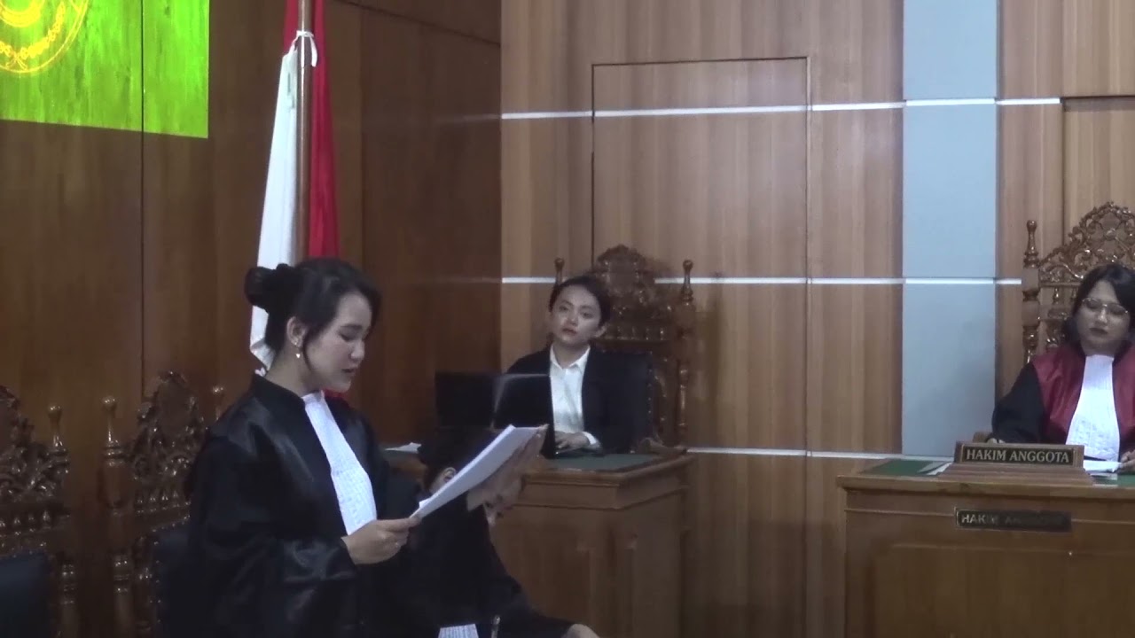 PROSES SIMULASI SIDANG PIDANA FAKULTAS HUKUM UNIV. ATMA JAYA YOGYAKARTA