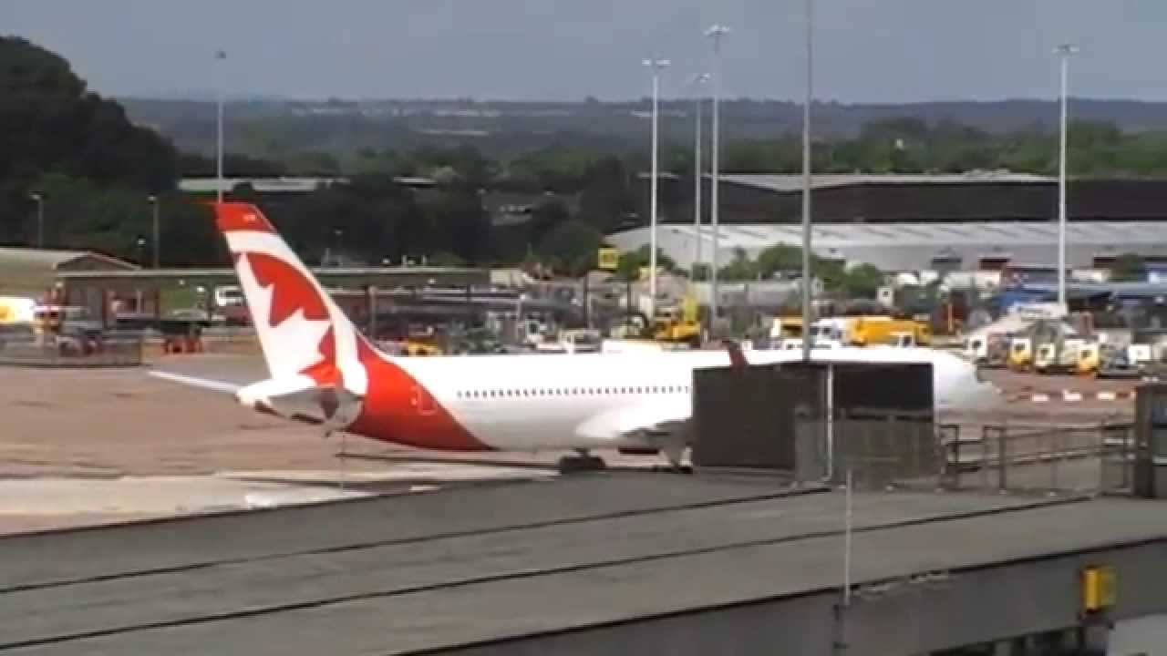 Air Canada Rouge Boeing 767 C-FMXC Landing+Taxing+ Take Off At Manchester Airport On 05/07/2014