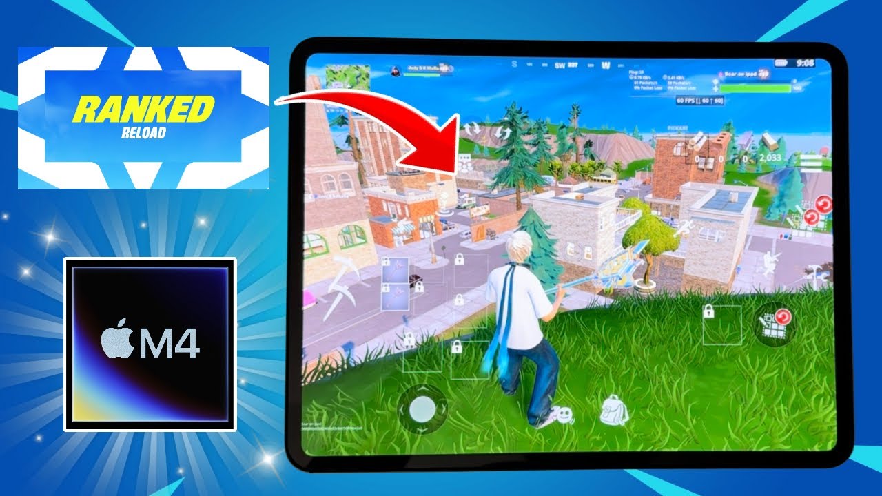iPad Pro M4: Fortnite Mobile Ranked Reload - Smoothest Experience