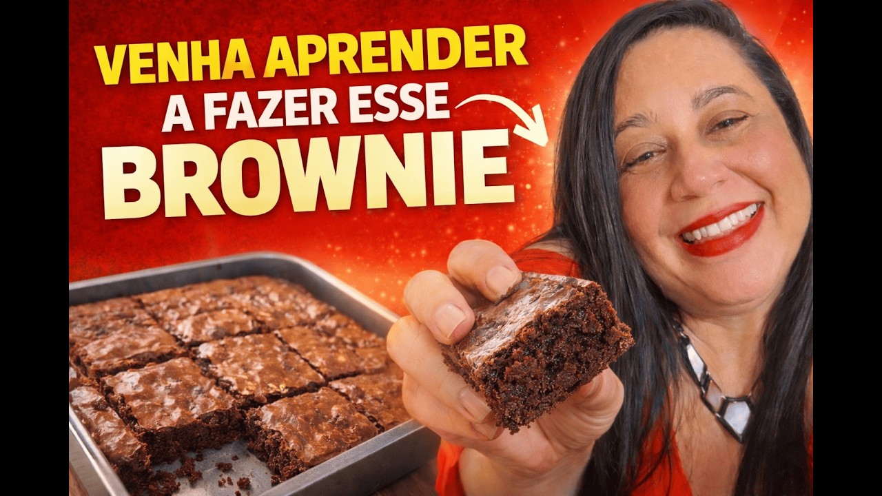 VENHA APRENDER A FAZER ESSE BROWNIE RÁPIDO, FÁCIL E DELICIOSO
