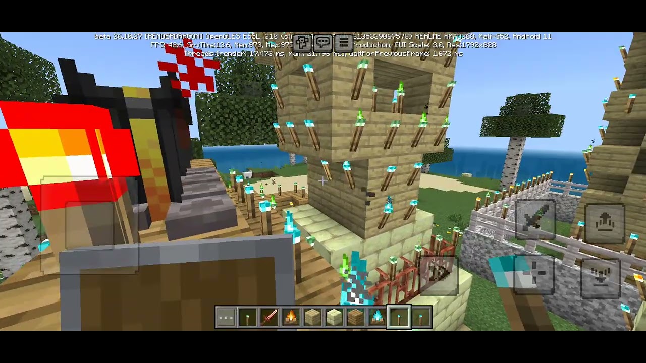 Lanjut bikin rumah bawah Tanah bagian atap  di Minecraft part 5